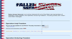 Desktop Screenshot of fallenheroesmemorial.com